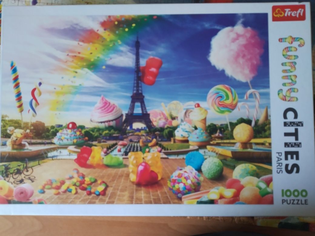 Puzzle Trefl 1000 - Słodki Paryż, raz układane