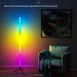 Stojąca narożna lampa LED RGB z pilotem