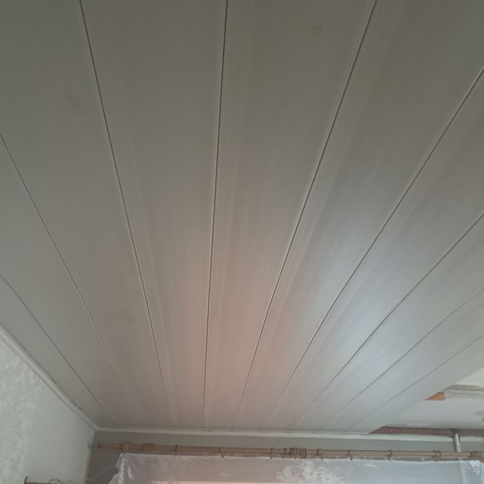 Пластик б/у фасадный белый