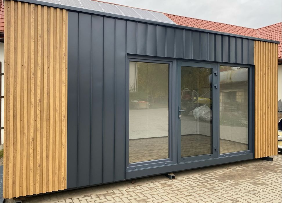 Pawilon z płyt PIR 6x3 m i na zamówienie Handlowy Biurowy mieszkalny