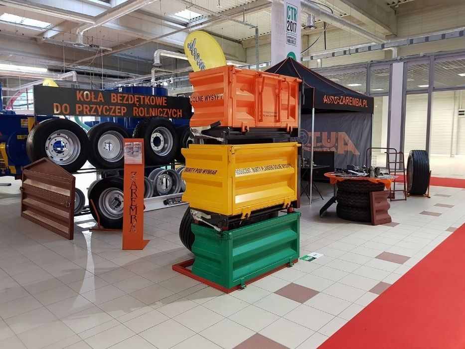 DOLNY WYSYP ZAWIASY komplet na stronę do 12ton PRZYCZEP - Auto ZAREMBA