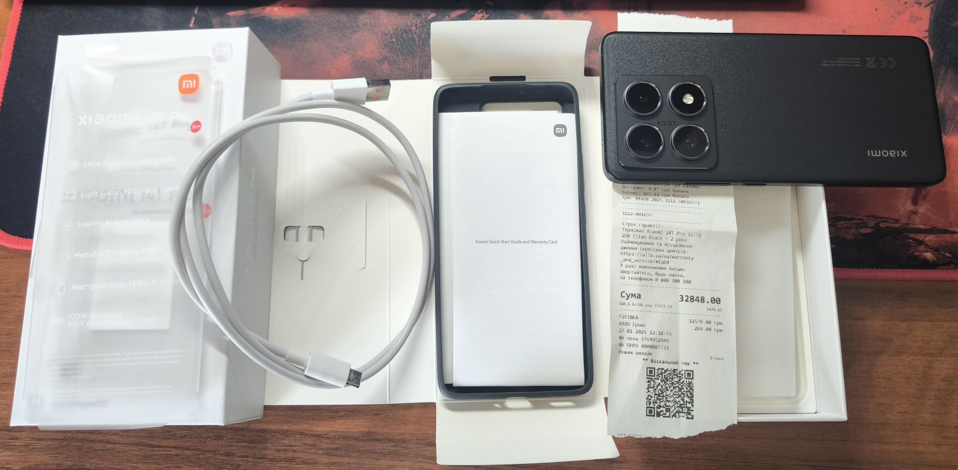 Xiaomi 14T Pro Titan Black 12/512Gb