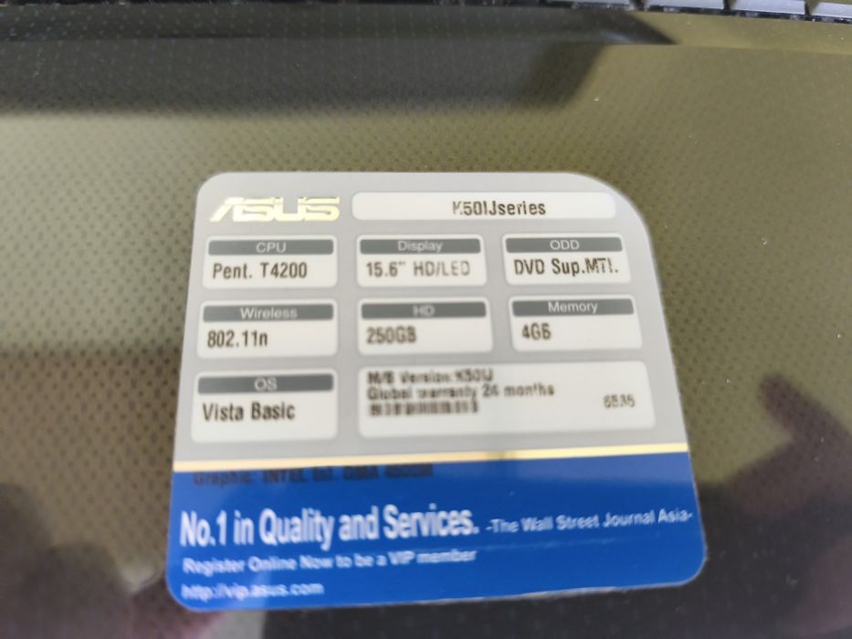 Laptop Asus K50IJ + Kabel