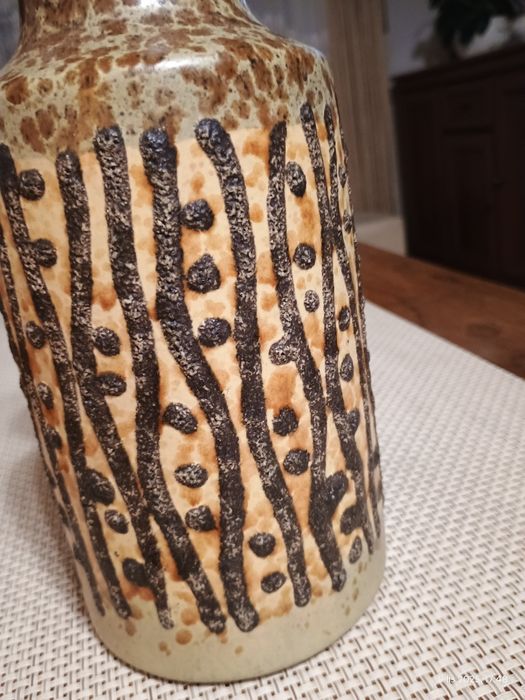 Duży ceramiczny wazon - 70-te lata