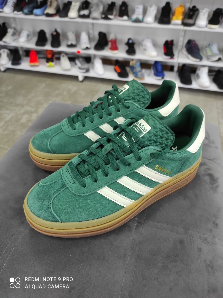 ОРИГІНАЛ 100% Кросівки Adidas Gazelle Bold W Green JI0325 39