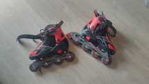 Patins 2 pares de 4 rodas em linha