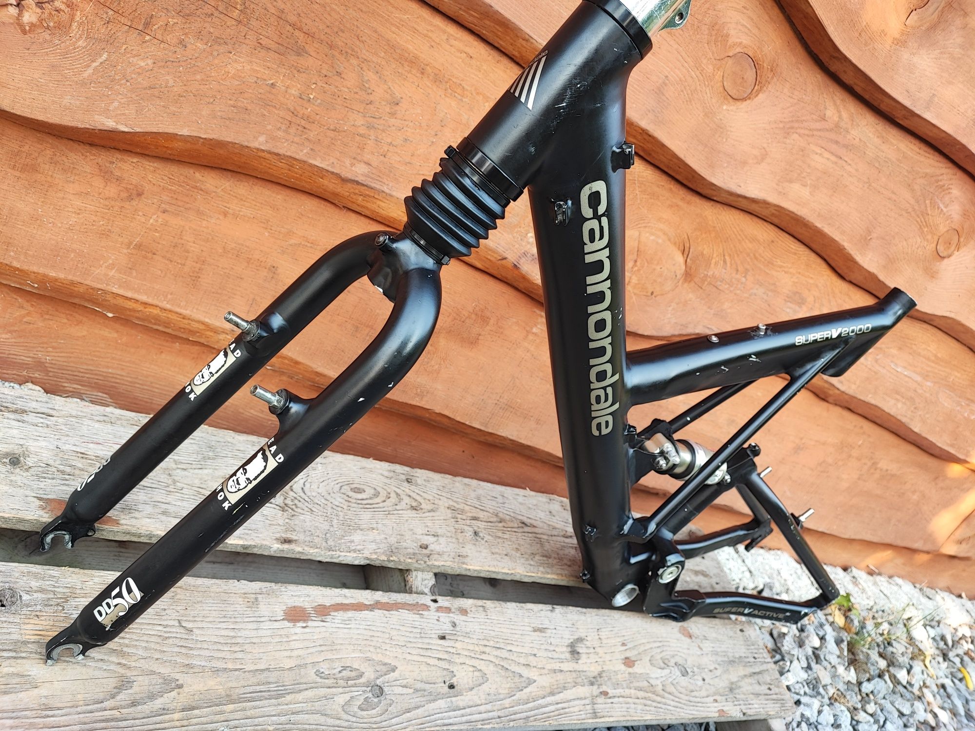 Rama rowerowa full Cannondale Super V2000 Alu 26" Fox Coda Retro MTB