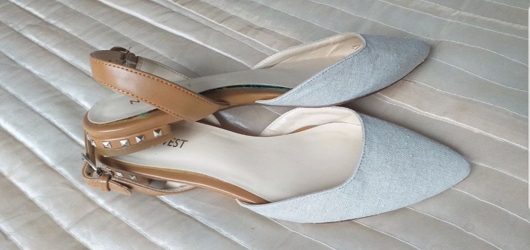 Sandały Nine West Czółenka Damskie Półbuty bez pięty