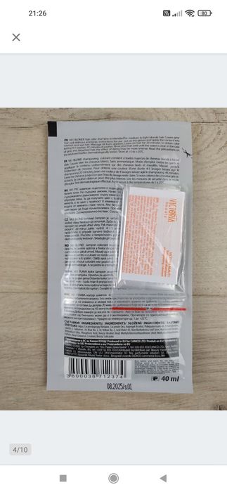 Victoria Beauty Szampon koloryzujący z keratyną V 61 BLOND 6 X 40 ml O