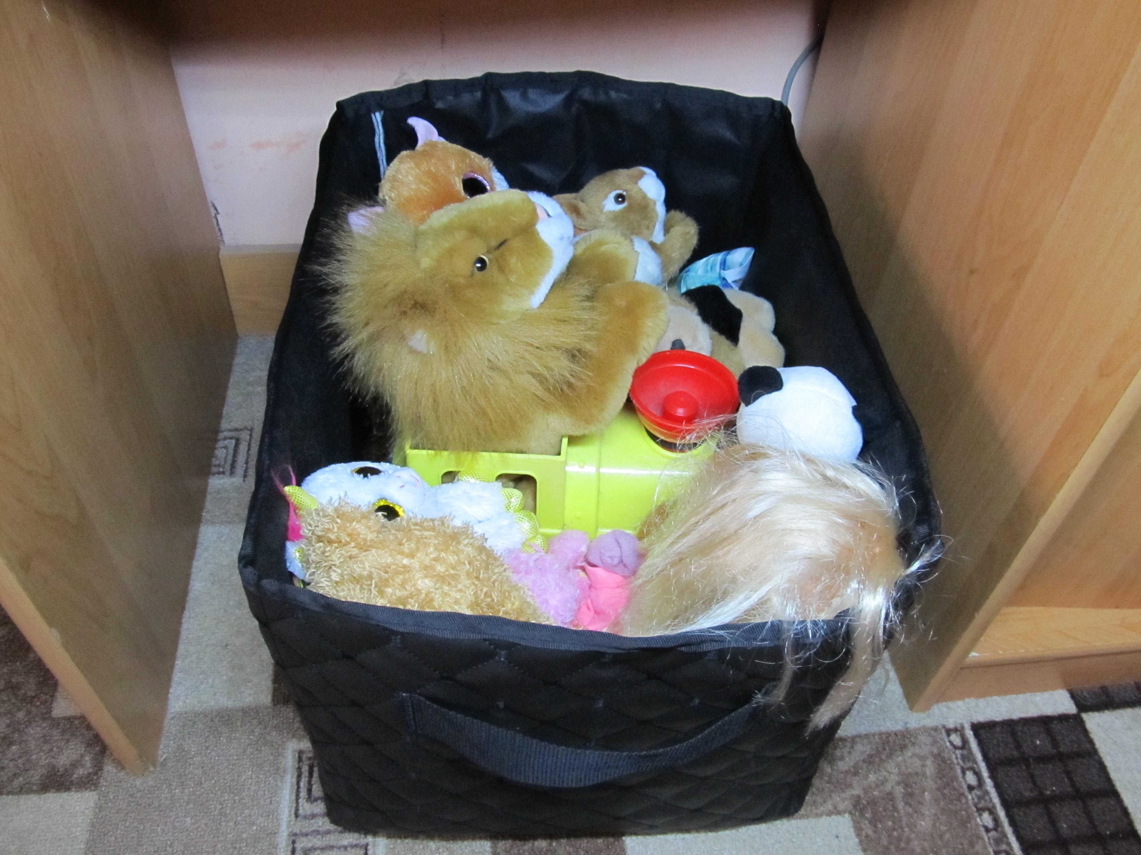 Органайзер контейнер для хранения игрушек или одежды ящик корзина