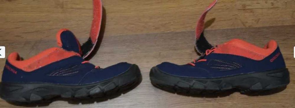 34 Buty turystyczne dla dzieci Quechua MH100 niskie, rozmiar 34