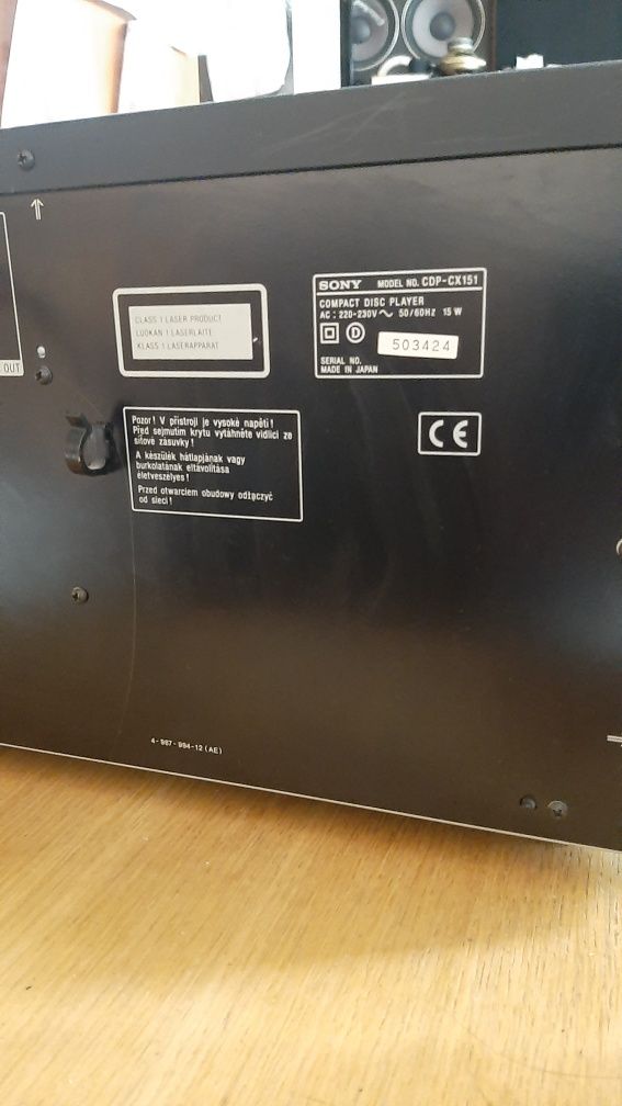 Zmieniarka cd Sony CDP-CX151  na 100 plyt