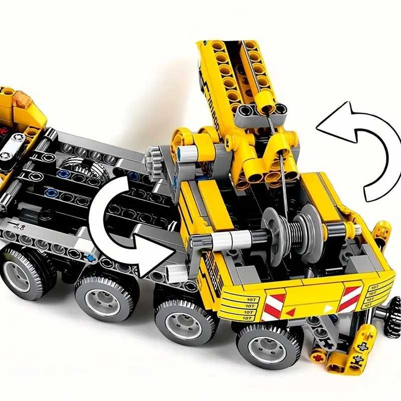 Klocki konstrukcyjne, Żuraw 1009 klocków – fascynujący zestaw jak Lego