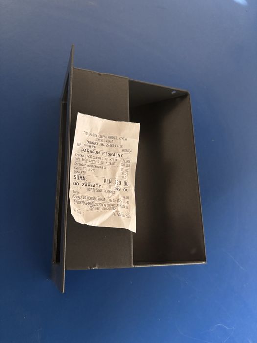 Kratka kominkowa typu luft 9x20 cm grafit