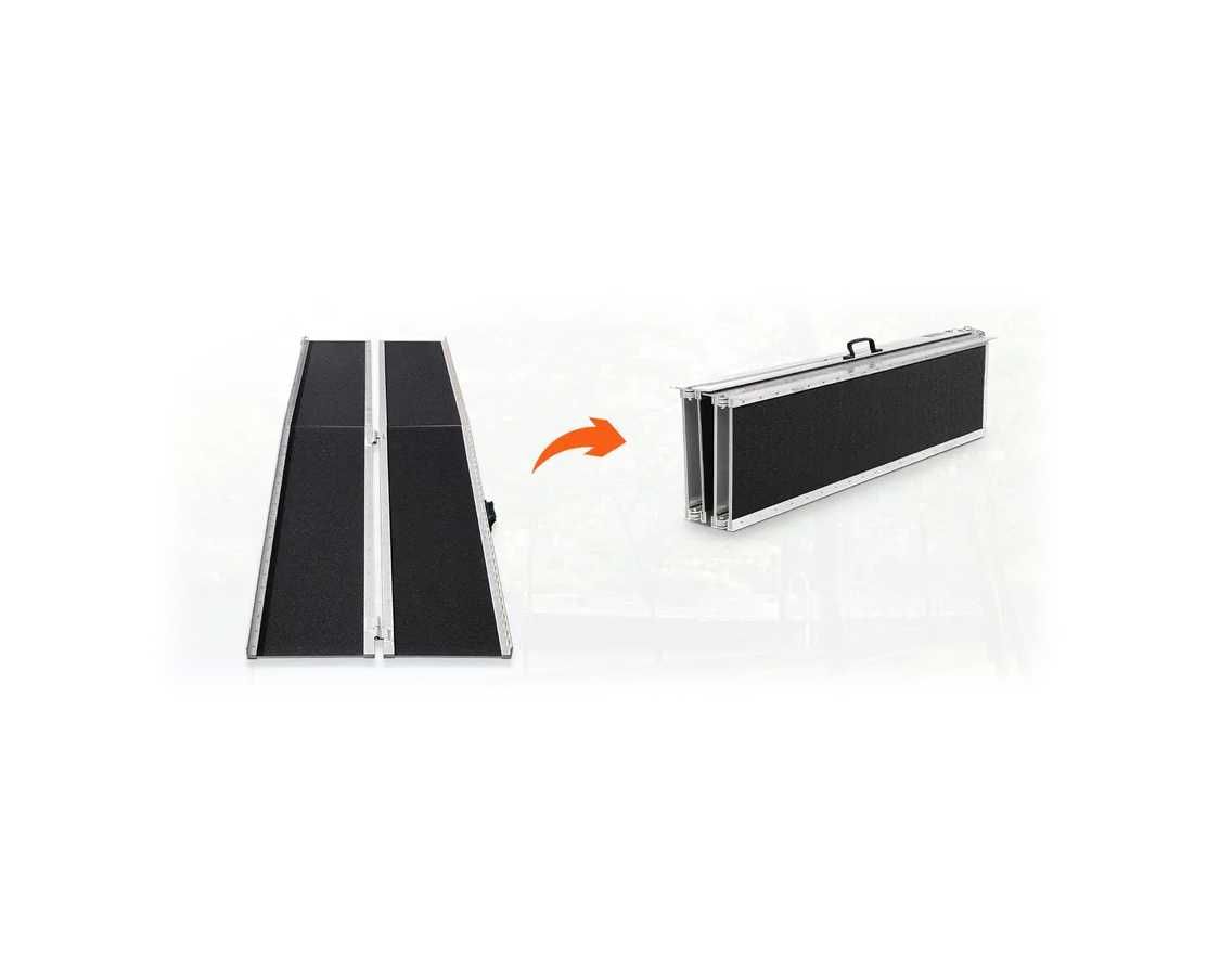 Składana Rampa wózków inwalidzkich 91cm przenośna aluminiowa progowa