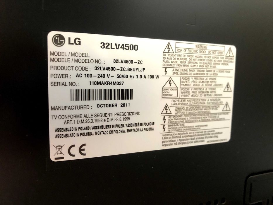 televisão LG 32LV4500