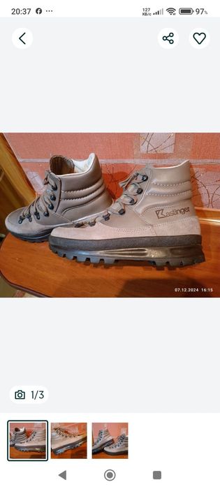 Продам зимние термо ботинки р 24.5