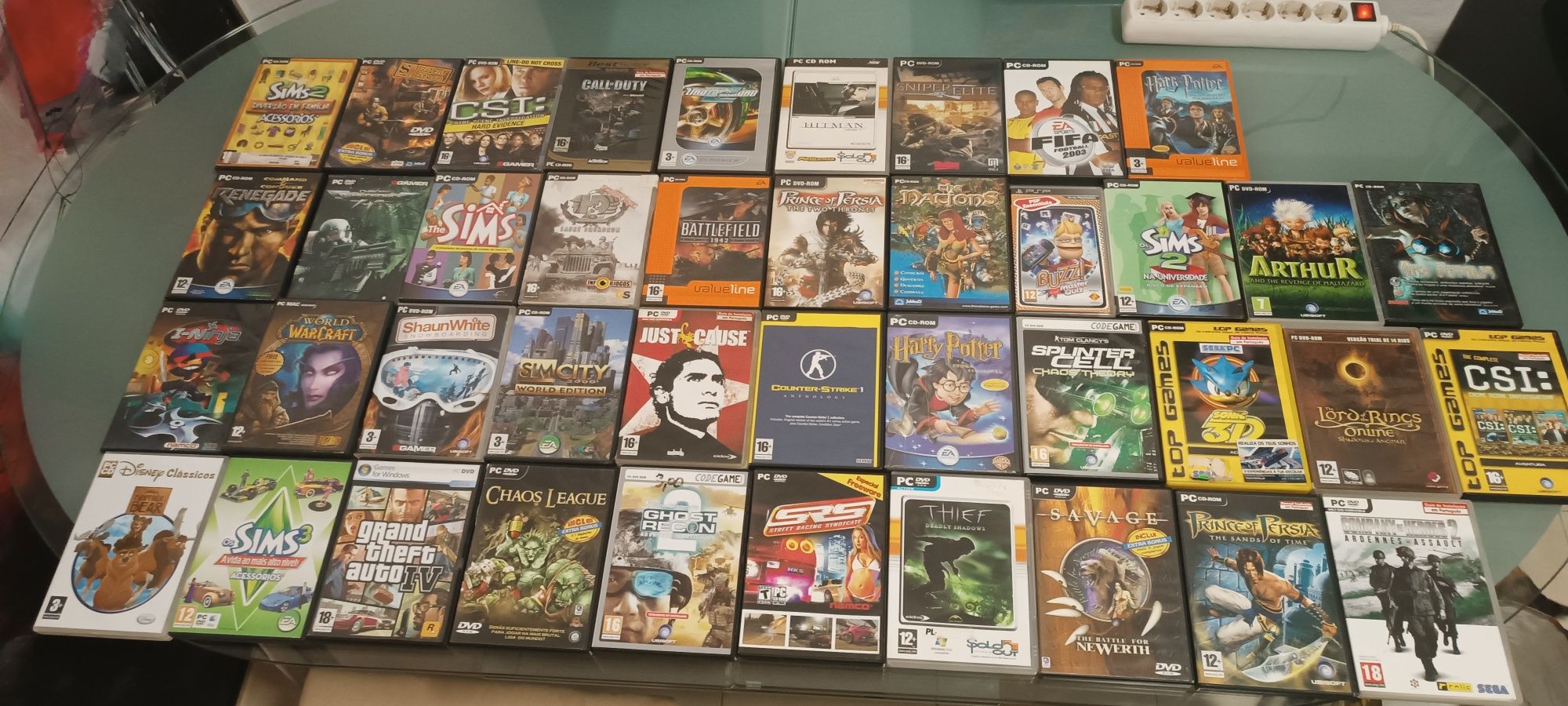 Lote de jogos, consolas, tablet e outros