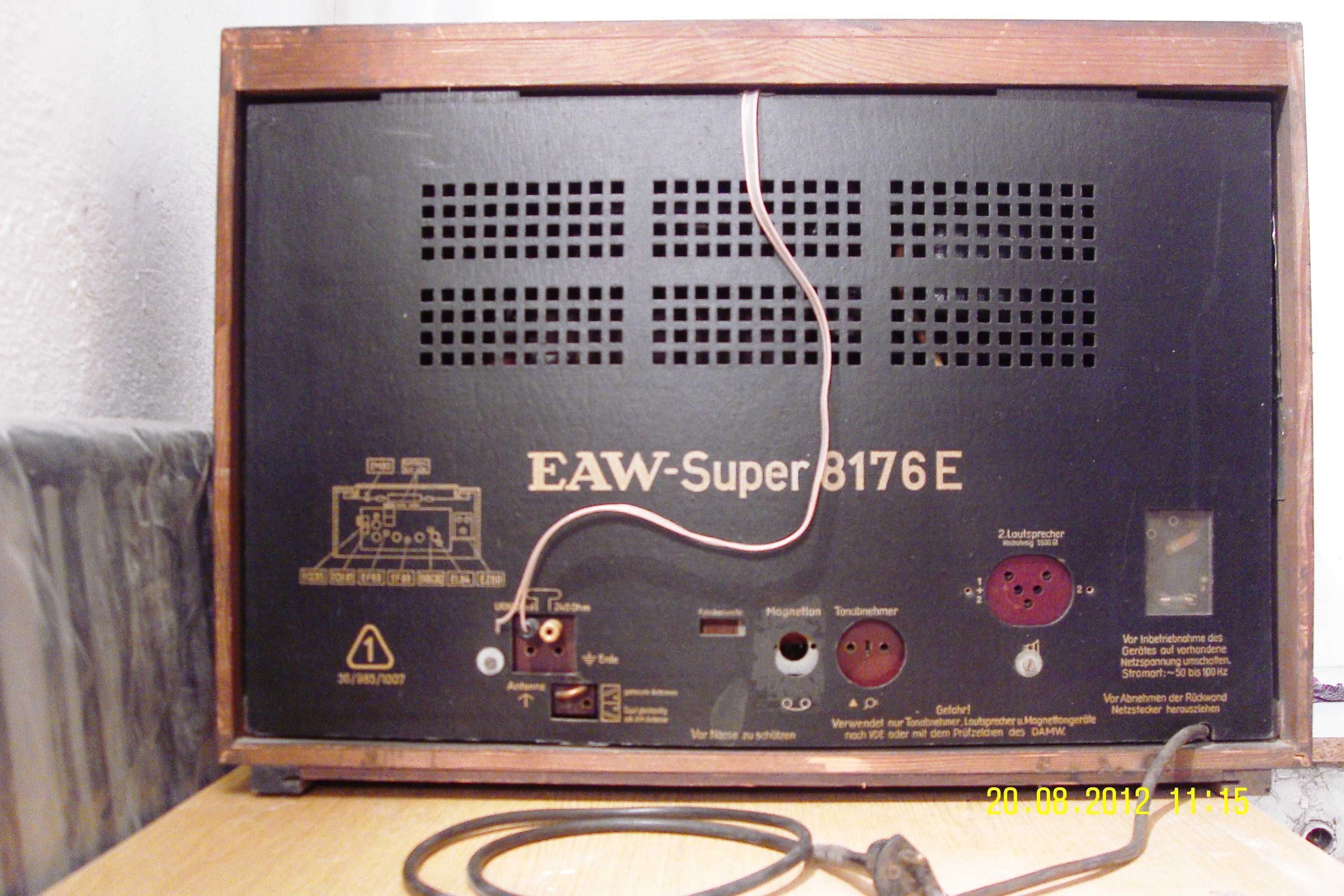 Niemieckie radio lampowe EAW Super 8176E.