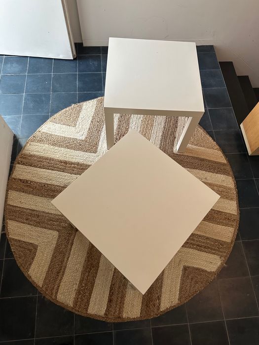 2 mesas lack 50x50 excelente estado