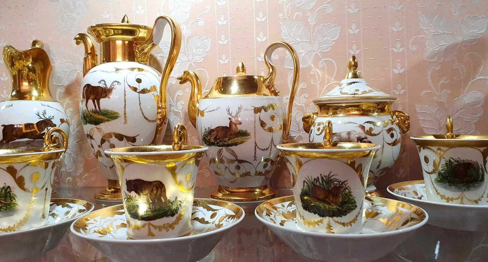 Muzealny ,znakomity i unikatowy serwis Nymphenburg dla 6 osób