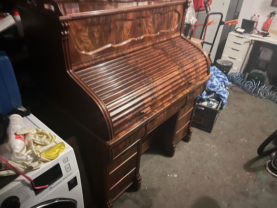 Oryginalny sekretarzyk biurko żaluzjowe Ludwik Filip biedermeier