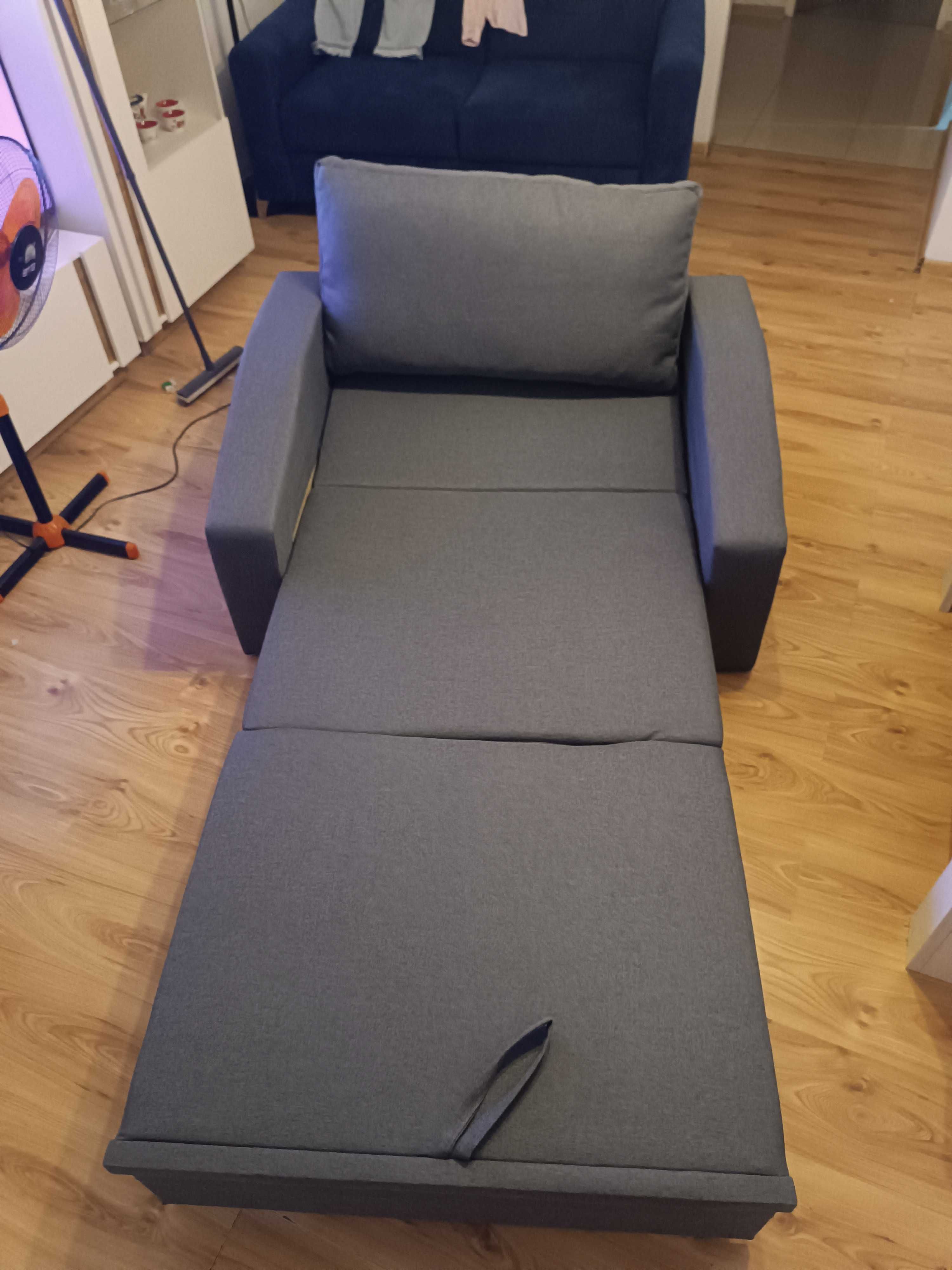 Fotel jednoosobowy rozkladany