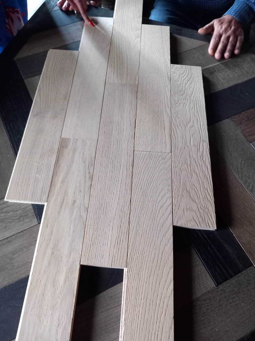 parkiet dębowy lity oraz klejony