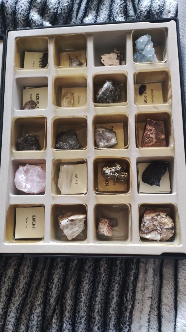 Skarby Ziemi kolekcja minerałów i drogich kamieni