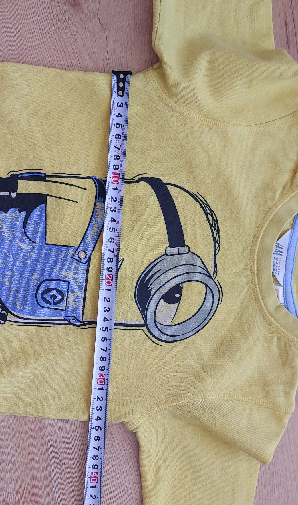 Bluza dresowa h&m 110/116 hm Minionek żółta