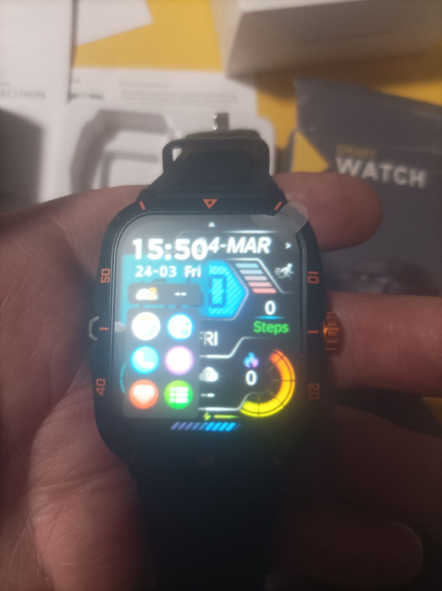 Смарт часы, Amoled, IP67, 25 дней заряда.