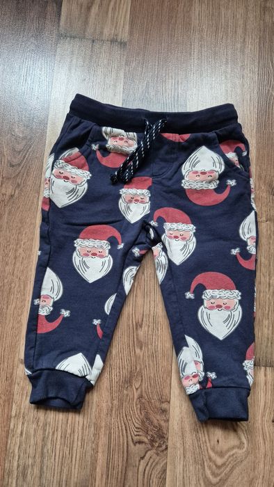 Spodnie chłopięce 86 święta Boże Narodzenie Cristmas Mikołaj Cool Club