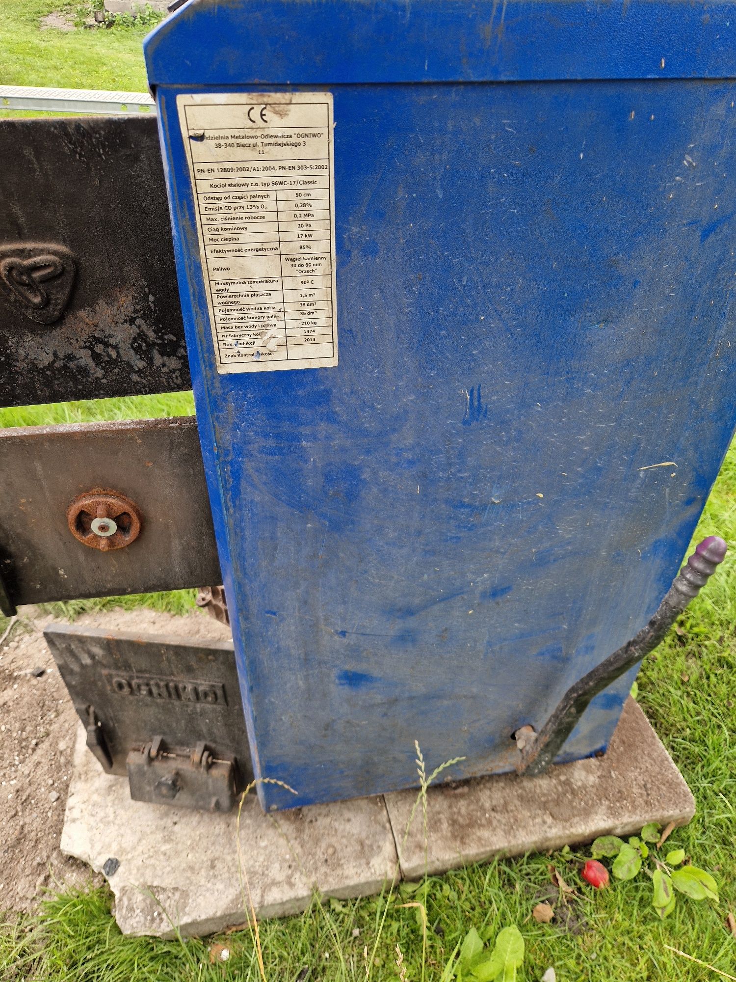 Piec na węgiel srzewo Ogniwo 17kw