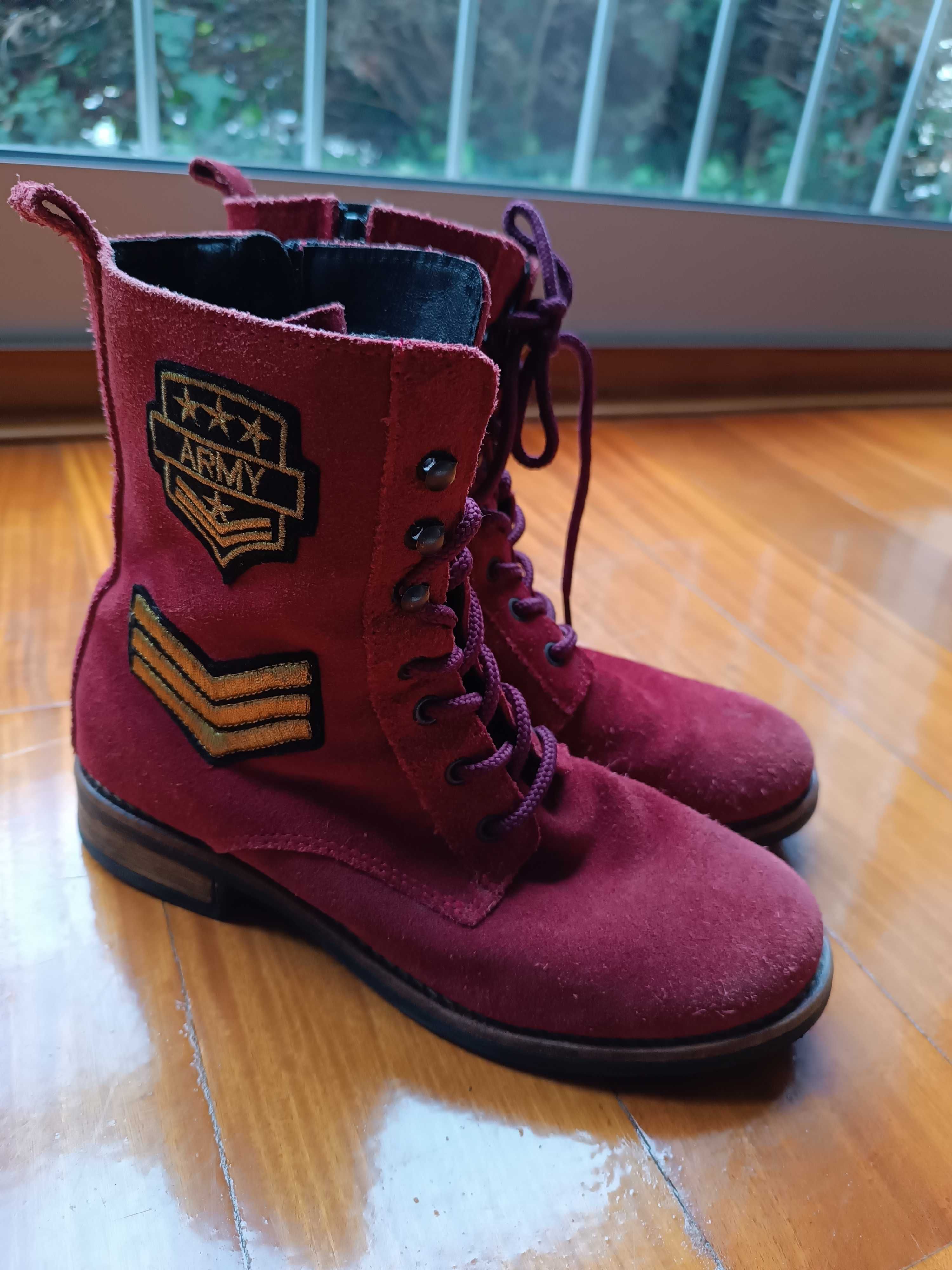 Botas de camurça 37
