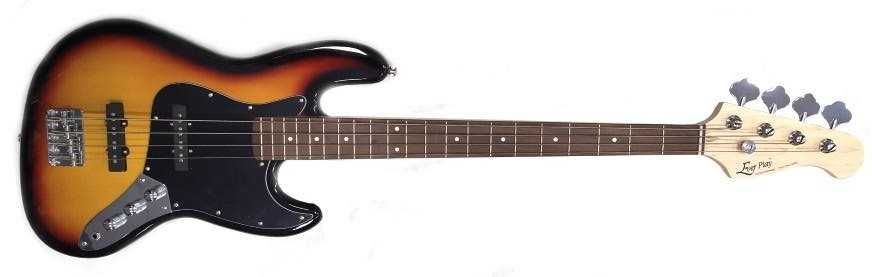 Ever Play JB SB/BK gitara basowa 4-strunowa typu Jazz Bass