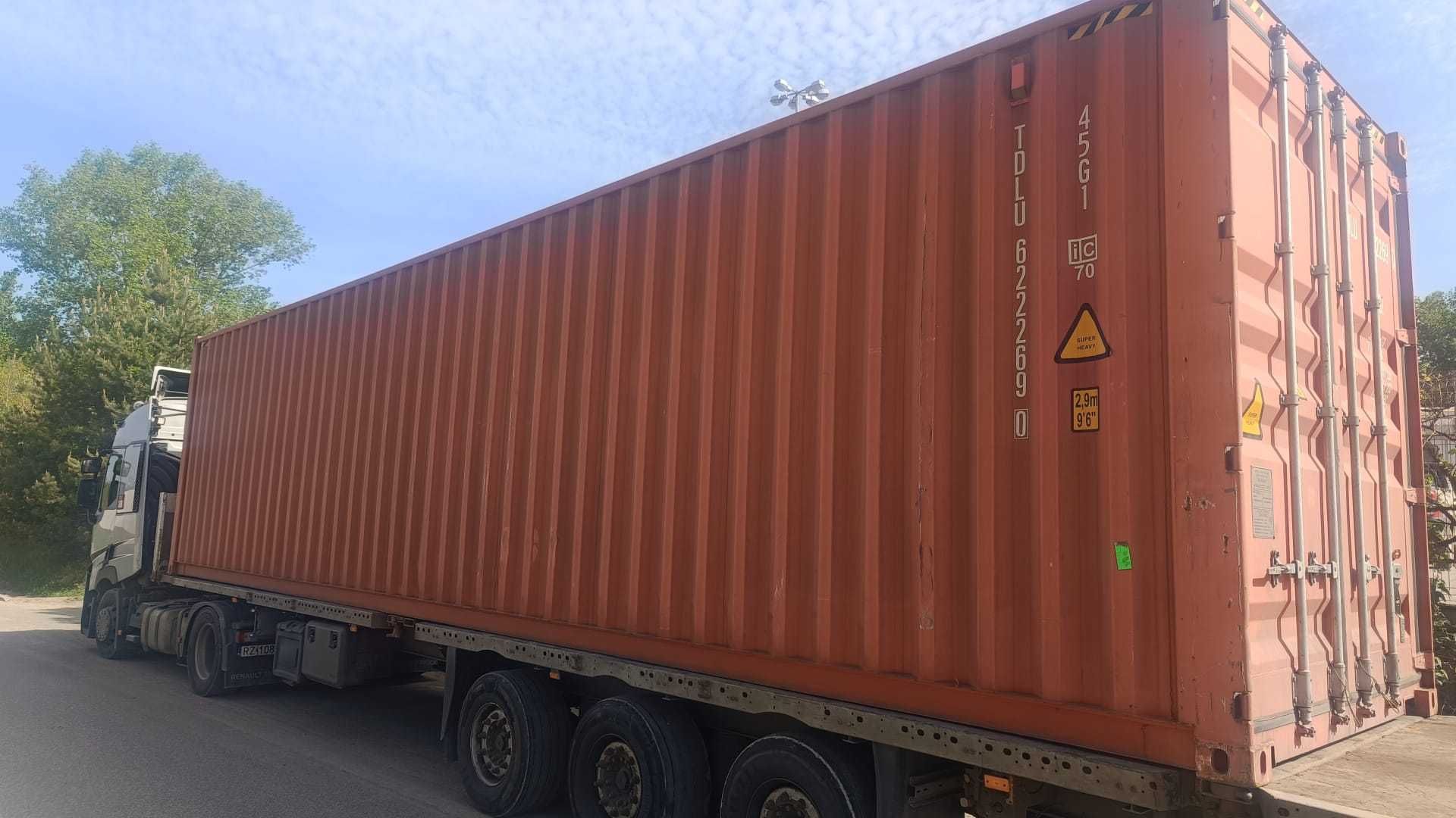 Kontener magazynowy 40HC (12 m) używany - Transport Cała Polska