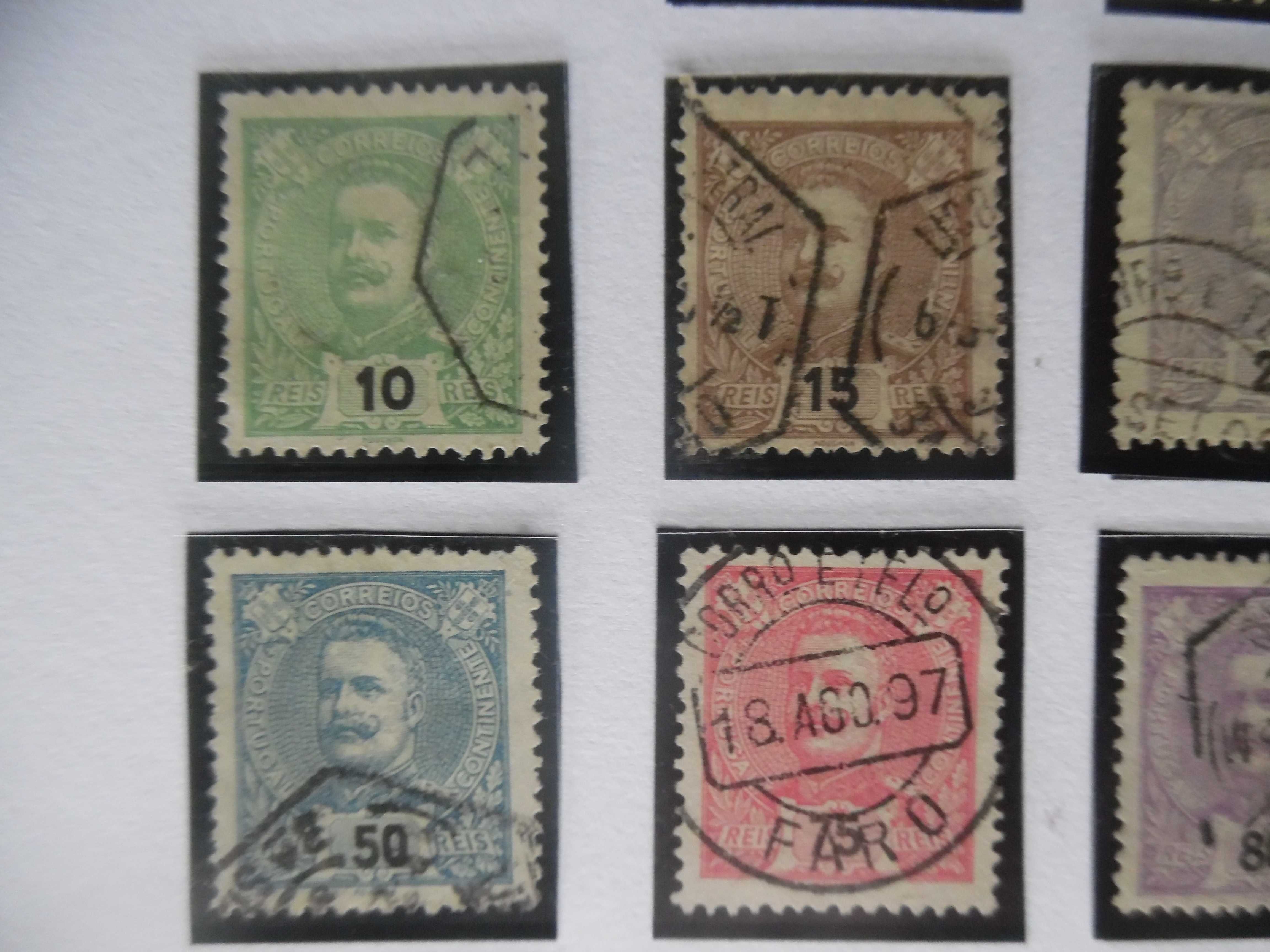 Selos Portugal 1895/96- D. Carlos Completo usados e novo