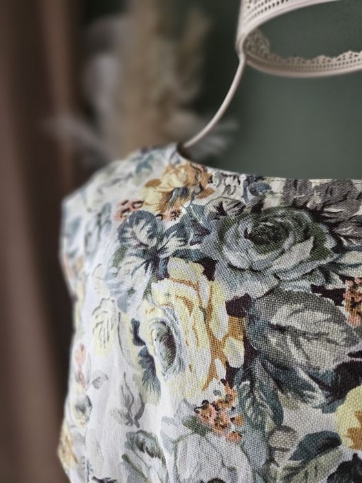 Wyjatkowa Kamizelka damska Rozmiar xL/ L Bawełna Grubsza Floral Print