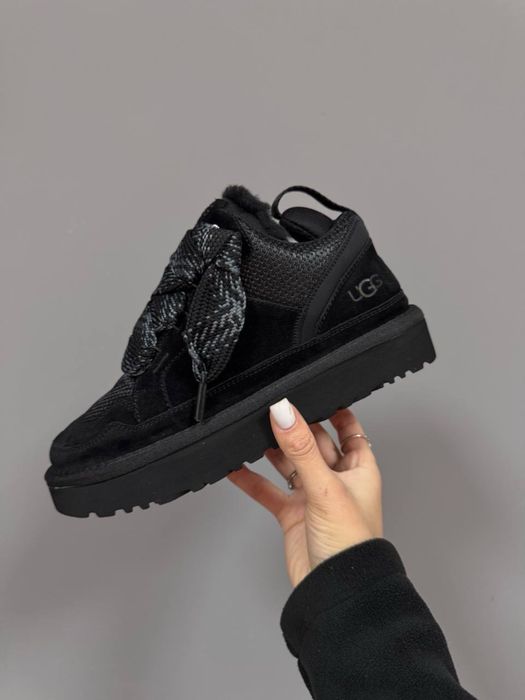 + Додаткові шнурки ‼️ Зимові снікерси UGG LOWMEL SNEAKERS BLACK