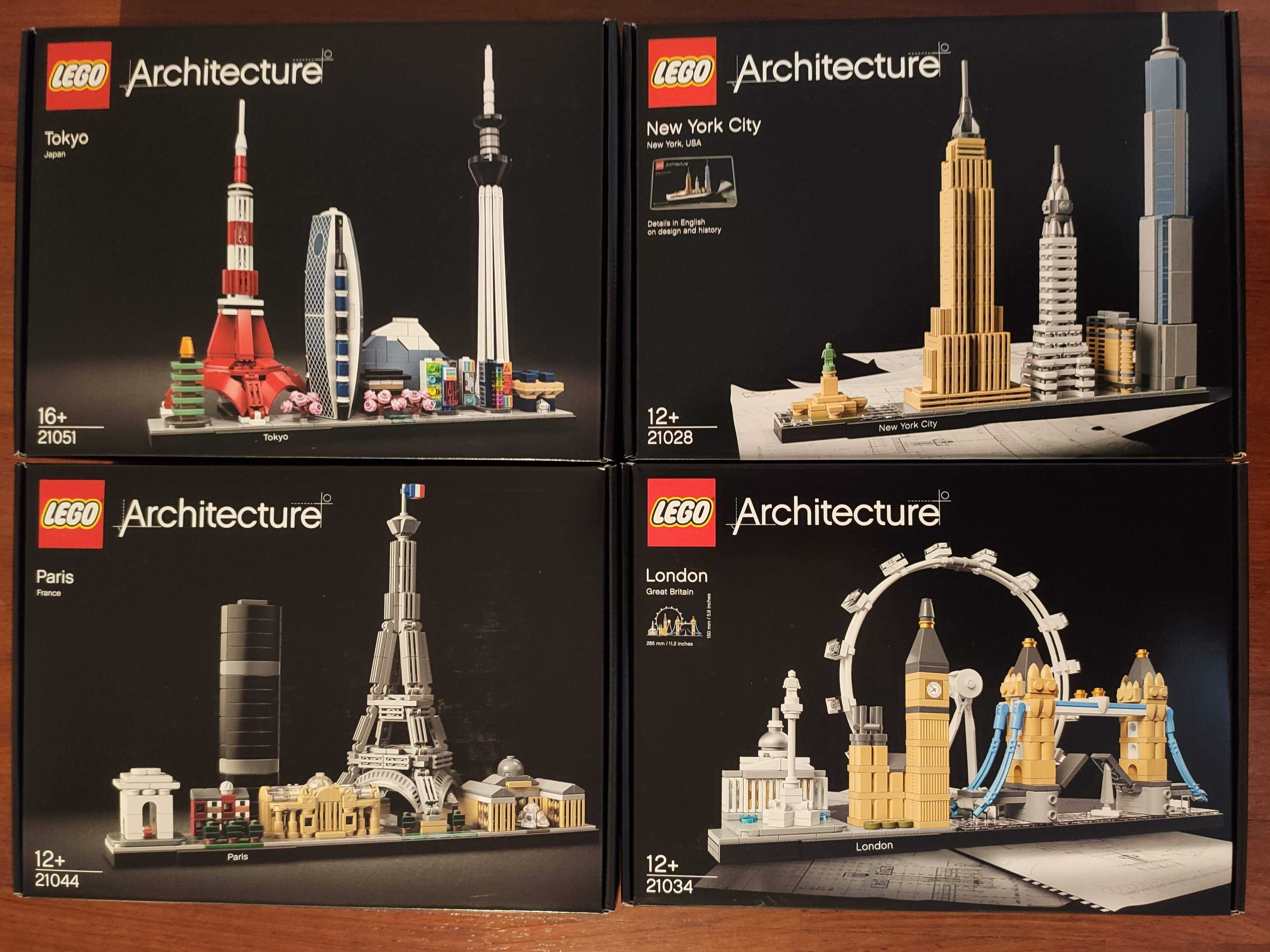Lego Arquitetura 21034/21028/21044/21057/21051/21042 Paris Londres