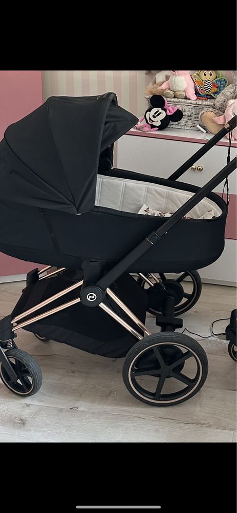 Cybex E-PRIAM 3w1 + baza do fotelika