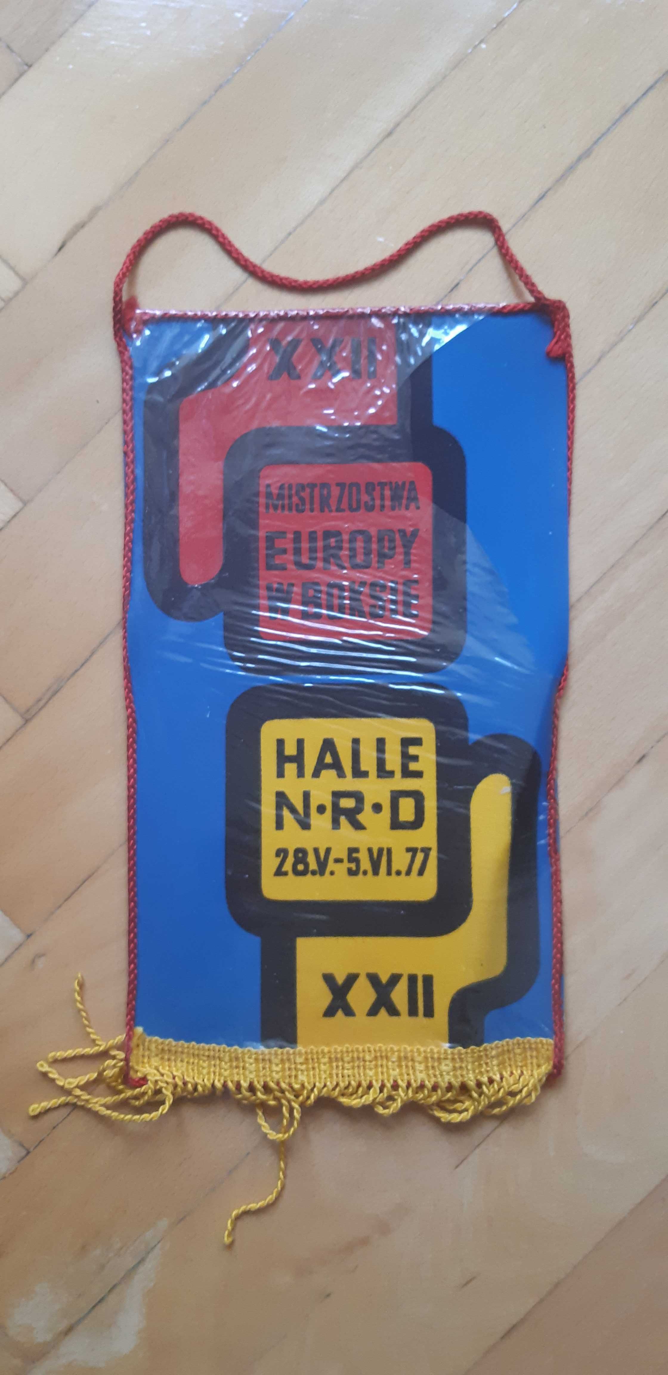 proporczyk XXII Mistrzostwa Europy w boksie Halle 1977