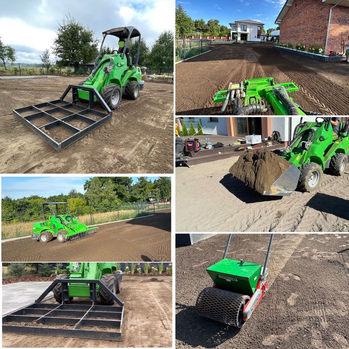 Glebogryzarka separacyjna Zakładanie Ogrodów Trawnika