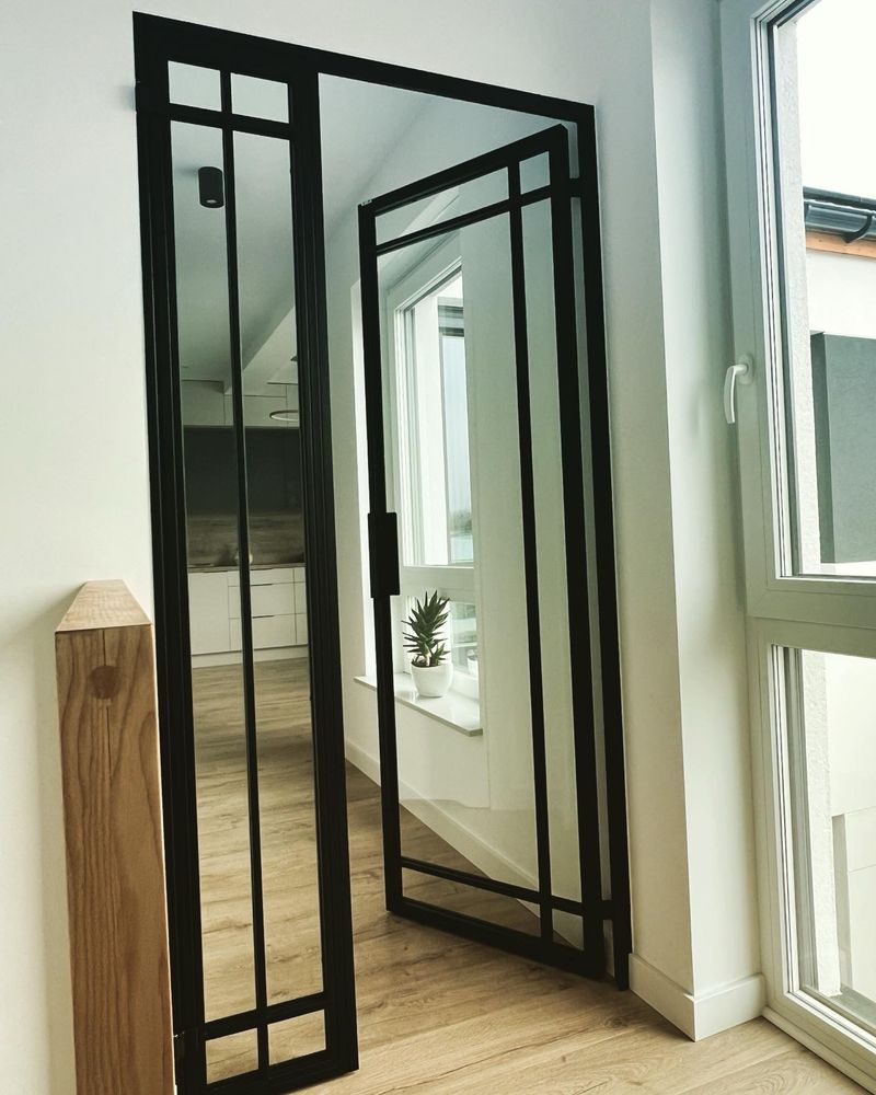 Drzwi loftowe, scianki zabudowy szklane w stylu loft