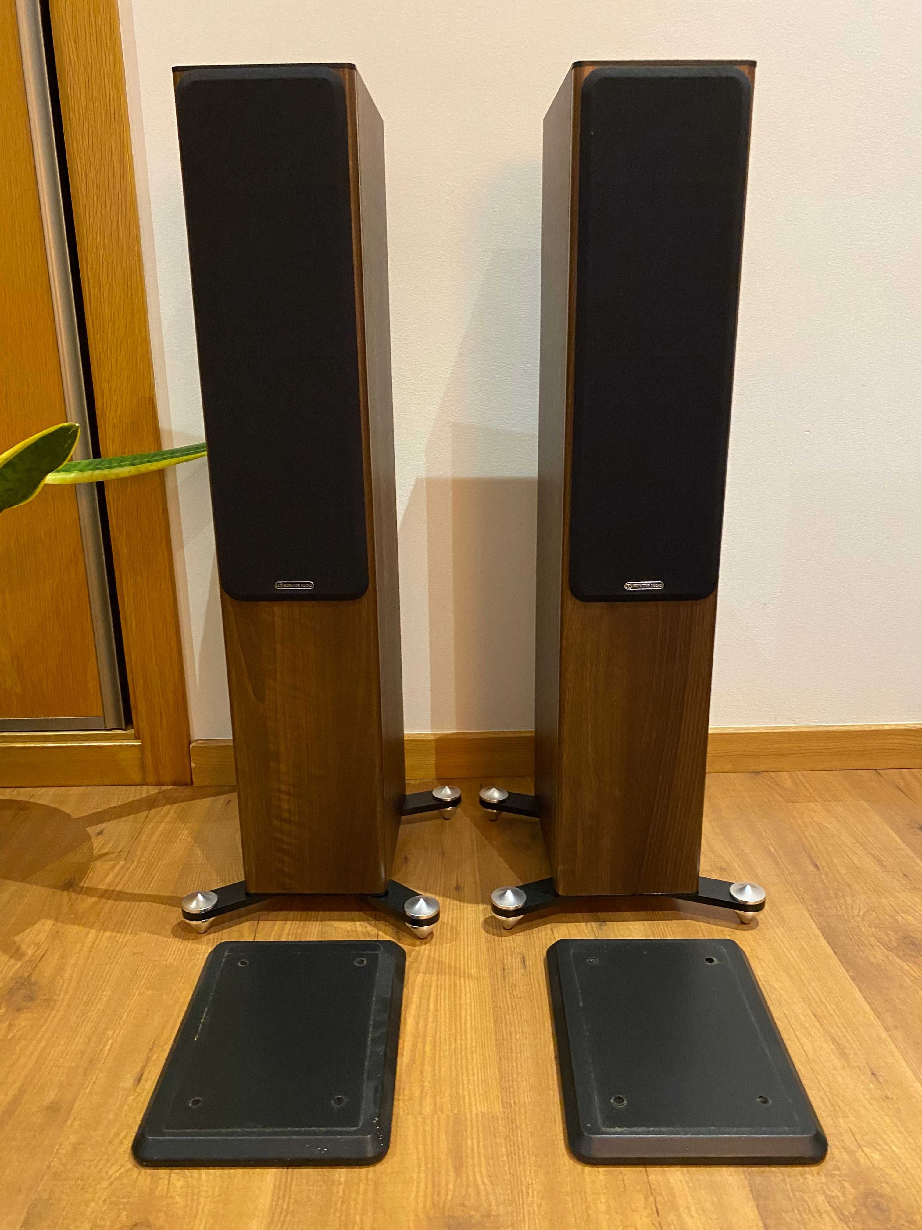 Colunas Monitor Audio Bronze Bx5 + Pés acústicos + Cabos bi-wire