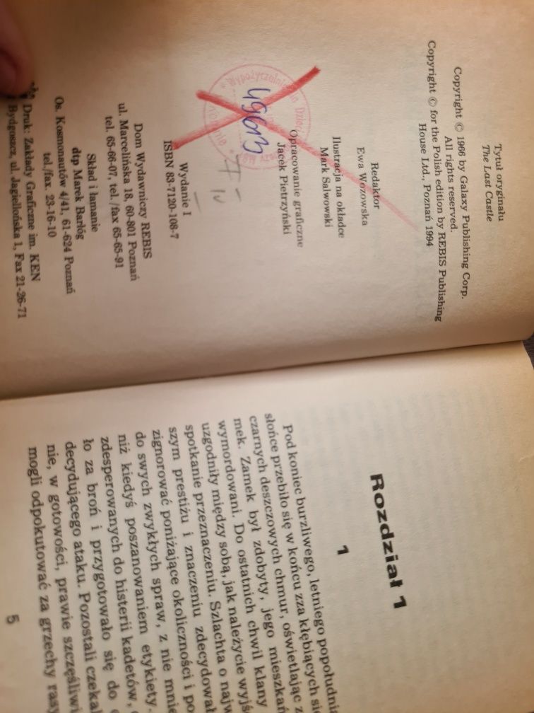 Ostatni zamek - Jack Vance