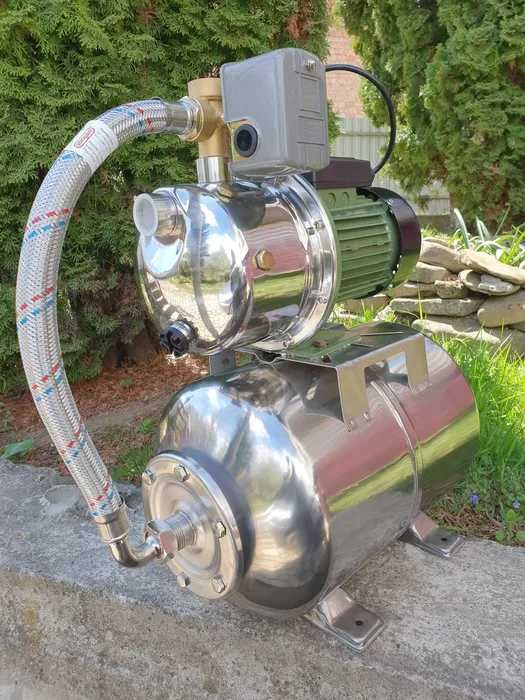 Насосная Станция 1,5 KW Нержавейка Польская (ТІЛЬКИ ДОСТАВКА ПОШТОЮ)