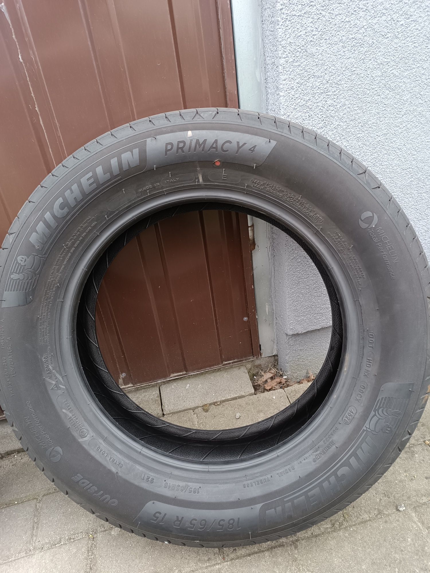 Opony Michelin Primacy 4 185/65/15 letnie