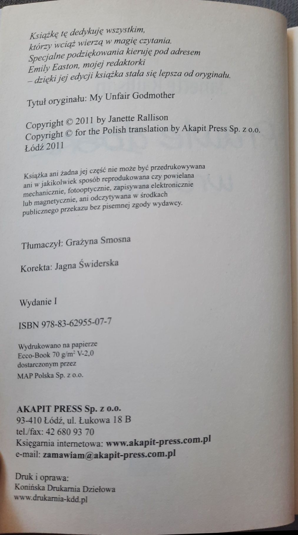 Książka "Prawie dobra wróżka"