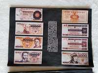 Album z banknotami+informacje o banknotach